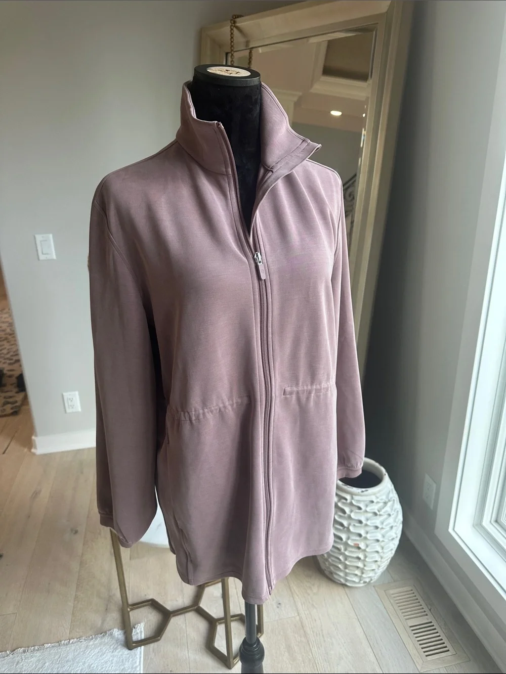 lululemon athletica Dusty Mauve Full-Zip Utility mock neck Jacket